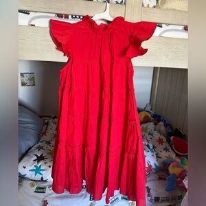 Rhode cotton red mini dress, S nwt